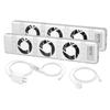 Cooling Accessories Radiator Ventilator Radiator Fan White 100-240V Automatic Energy-efficient Fan Heater Low Noise Home
