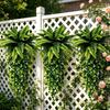 UV Resistant Artificial Persian Fern Leafs Plastic Artificial Fern Hanging Plant  Indoor Decor