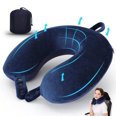 Multifunktionales U-förmiges Kissen, Reise-Nackenkissen, langsame Rückfederung, Memory Foam, Schlafkissen für Auto und Flugzeug, Kopfstütze, weiche Kopfstütze