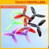 2Pairs PC 3030 3-Blade Props 3 Blades Forward and Reverse Propeller  Drone CineLog