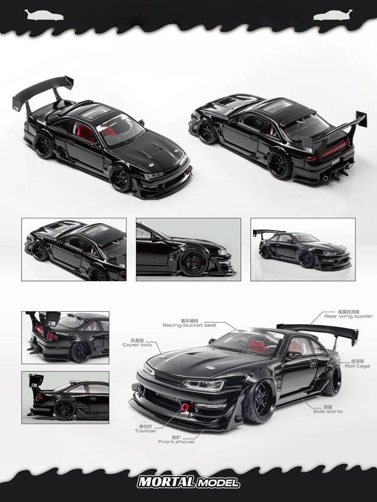 

MORTAL 1/64 for S14 JDM Modified Sports Car Diecast Toys Model Classic Hobby Collection Gift