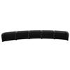 Rear Bumper Diffuser Fin Spoiler Chassis Splitter Glossy Black Aerodynamic Accessory Universal for Car