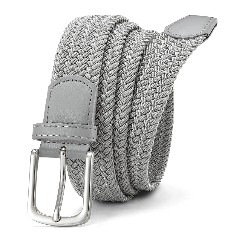

[CHAOREN] belt men s mesh multiple sizes braid Expansion and contraction rubber belt stretch gentleman casual golf 35mm width
