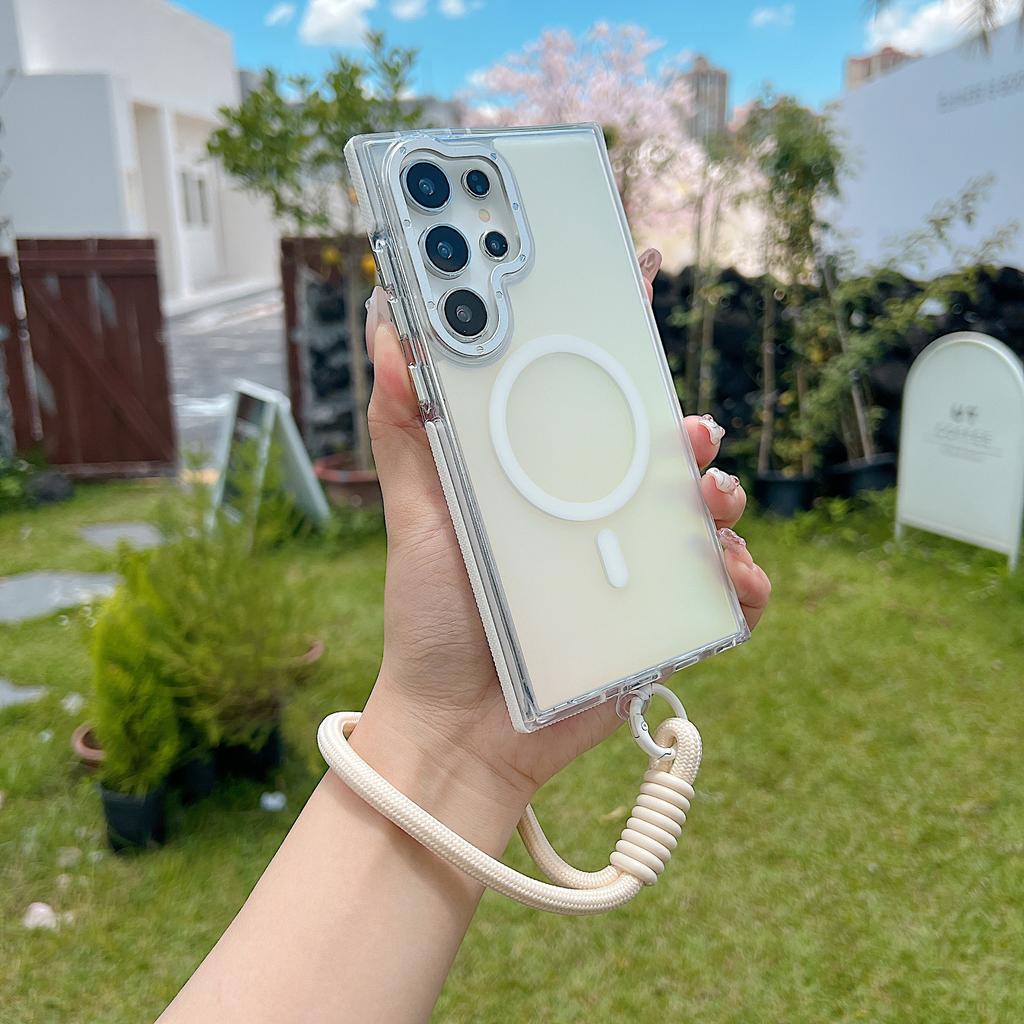 Double Color Xuncai Suitable for Samsung S25 ULTRA Mobile Phone Case Colorful Hardware Magnetic Absorption A55 A06 Full Cover Super Anti Fall