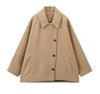 Women's European Style Turn-Down Collar Wool Overcoat, Winter Outerwear, Available in Multiple Colors