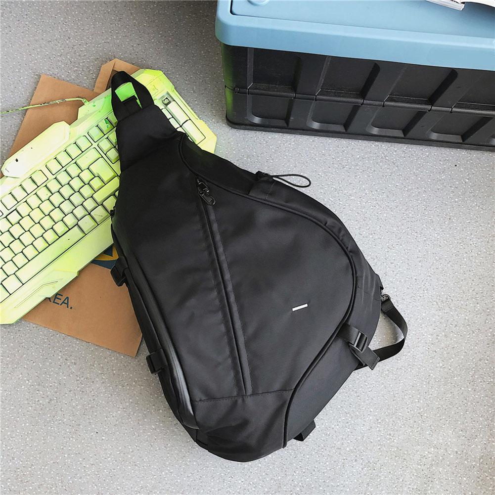 

Crossbody Bag Large Capacity Ladies Handbags Nylon Fashion Casual Simple Portable Adjustable Strap for Weekend Vacation чорний