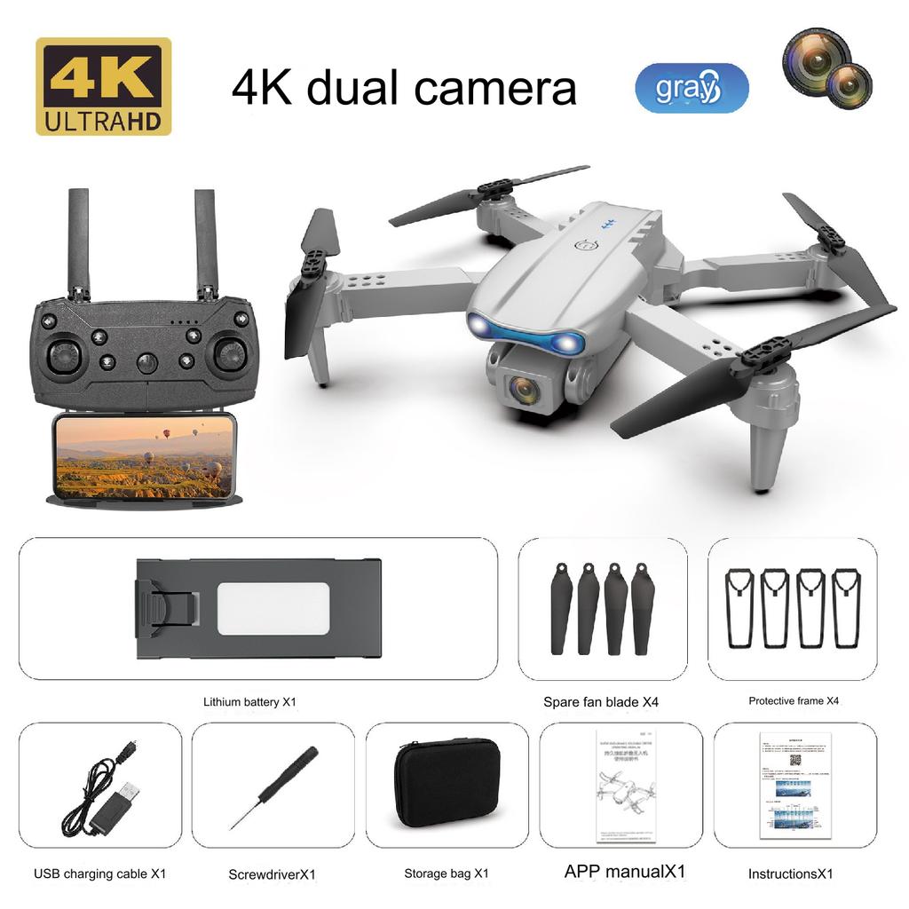E99 K3 Pro HD 4k Dual Camera High Hold Mode Foldable Mini RC WIFI Aerial Photography Quadcopter Toys Helicopter