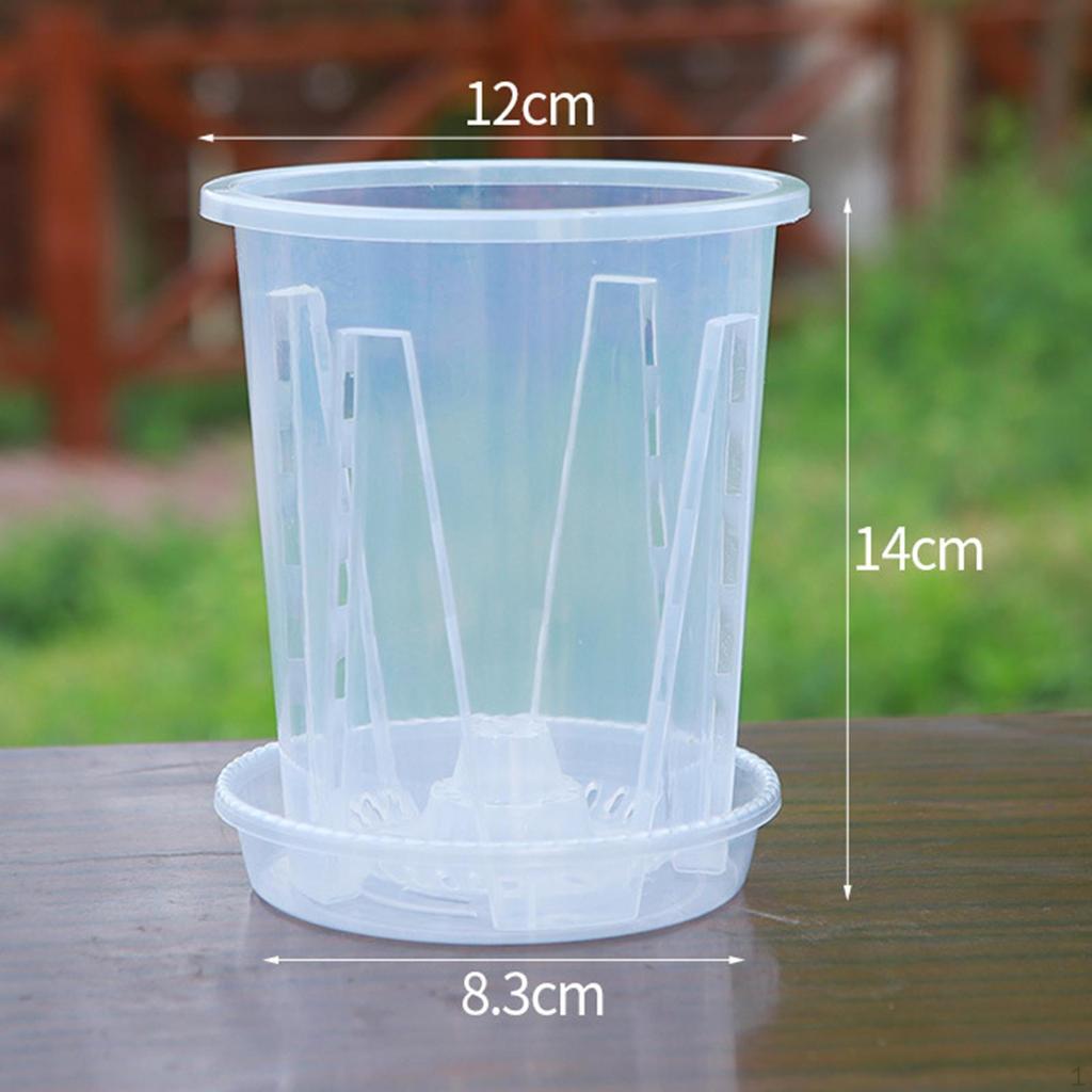 10 Pots with Drainage And Saucer for