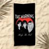 Band The Warning Towel Polyester Beach Towel Quick Dry Sand Free Bath Towel for Summer Pool Travel Vacation