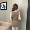 Sexy Leopard Print Slim-Fit Dress - Hollowed Out, Hip-Hugging Design That Accentuates the Figure
