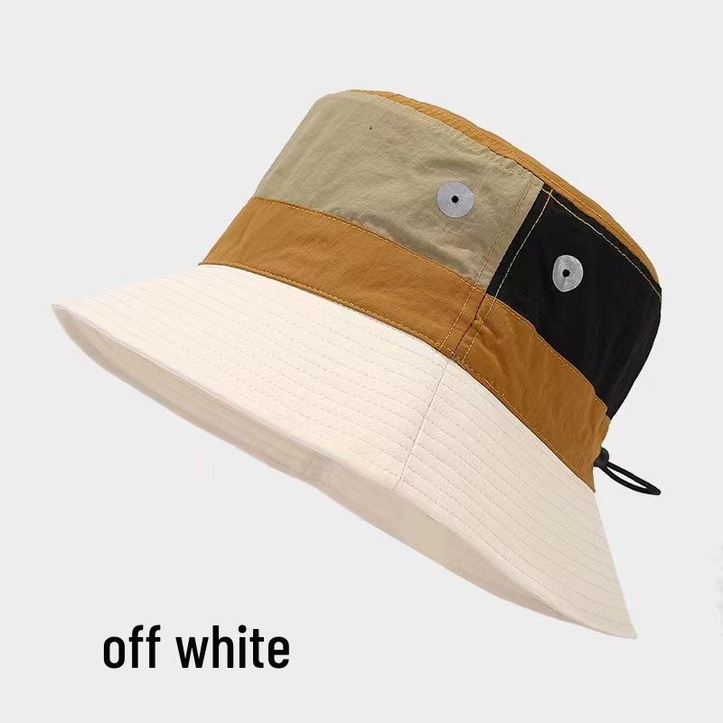 Men's Quick-Dry Color Block Sun Hat, UPF Sun Protection, Waterproof & Breathable; Ideal for Spring/Summer Outdoor Hiking & Sports.