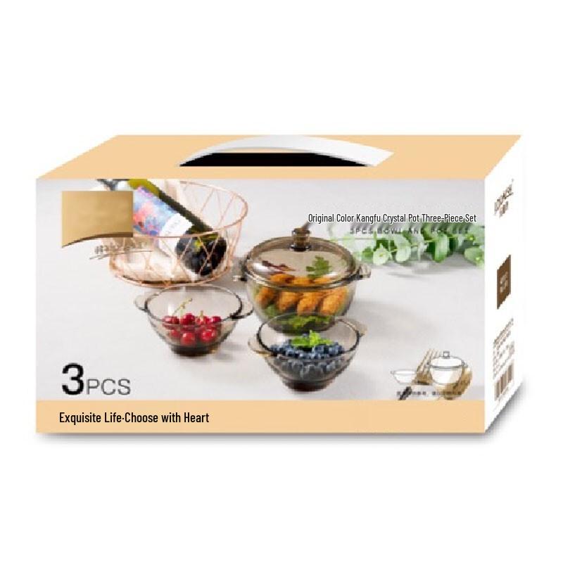 Aglaia Crystal Double-Handle Casserole Bowl