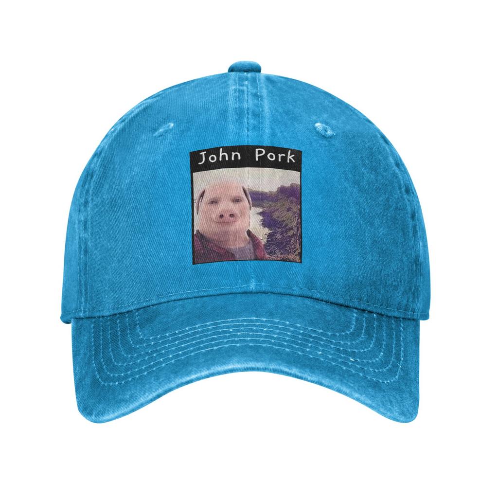 John Pork Is Calling Denim Cap Casual Baseball Caps Adjustable Hat Summer Unisex Baseball Hats