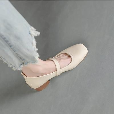 Mary Jane in morbida pelle rétro da donna 2025 primavera nuovo temperamento vento gentile vento profumato francese scarpe basse comode a calzata singola