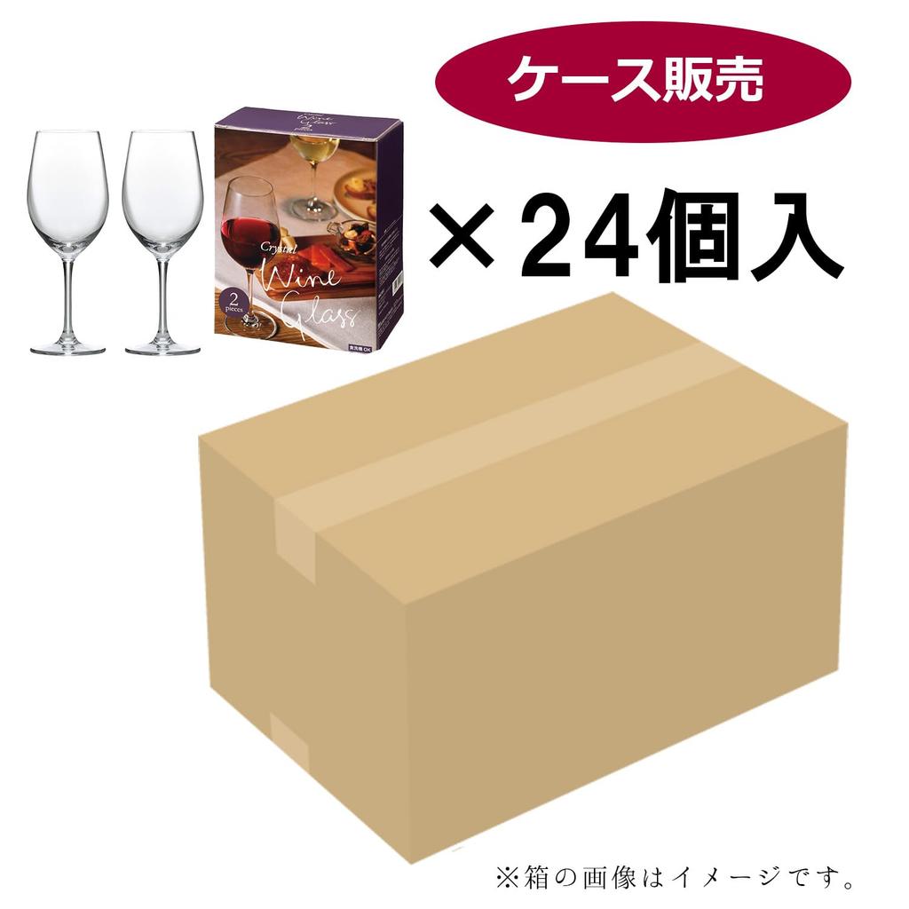 Toyo Sasaki Glass Wine Glass Crystal Wine Glass Crystal Wine Glass Set Diamond Line Dishwasher Safe in Clear 300ml Set of 24 RNZ3012 (Sold Case)