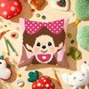 Cartoon M-Monchhichis Cushion Cover Plush Fabric Soft Double-Sided Printed Sofa Warm Winter Home Gift Pillow Cover