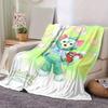 1pc, Gelatoni (1) Home Decor Flannel Blanket Perfect Gift for Bedroom, Living Room, Travel, Camping, Car