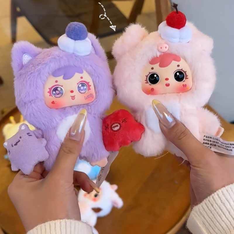 Samuel Hug Hug Eis Niedliche Haustier-Serie Blind Box Niedliche Puppe Mit Einem Mini Magnetischen Souvenir Rucksack Anhänger Mystery Box Lustiges Geschenk