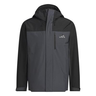adidas Three-In-One Fleece Jacket Unisex Jacket Solid-Dark-Gray JM9142
