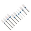 10pcs Ceramic Cuticle Remover Drill Bits  Neat Storage For Drill Bit Accessories