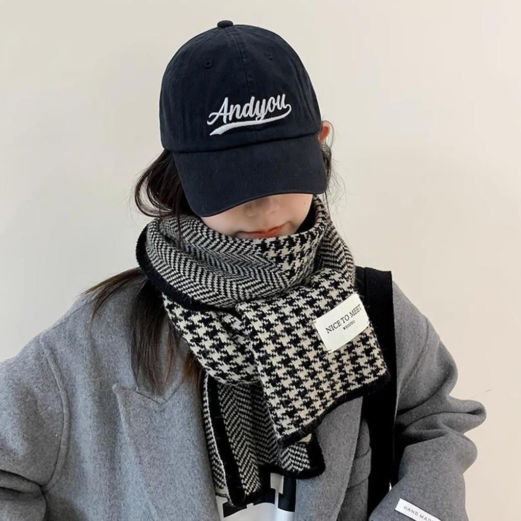 

Winter cold protection daily knit fashion muffler scarf beige