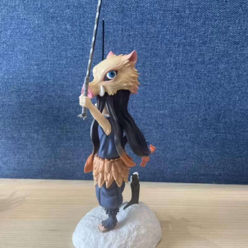 19cm Anime Demon Slayer Figure Kamado Nezuko Midouzi Cos Lnosuke Kimetsu Figurine PVC Decoration Statue Model Toys Gift
