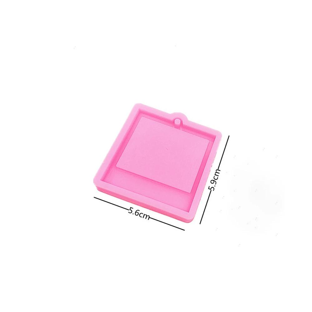 Photo Frame Epoxy Resin Keychain Mold Cat Dog Tag Pendant Silicone Mould For DIY Casting Crafts Jewelry Making Accessories