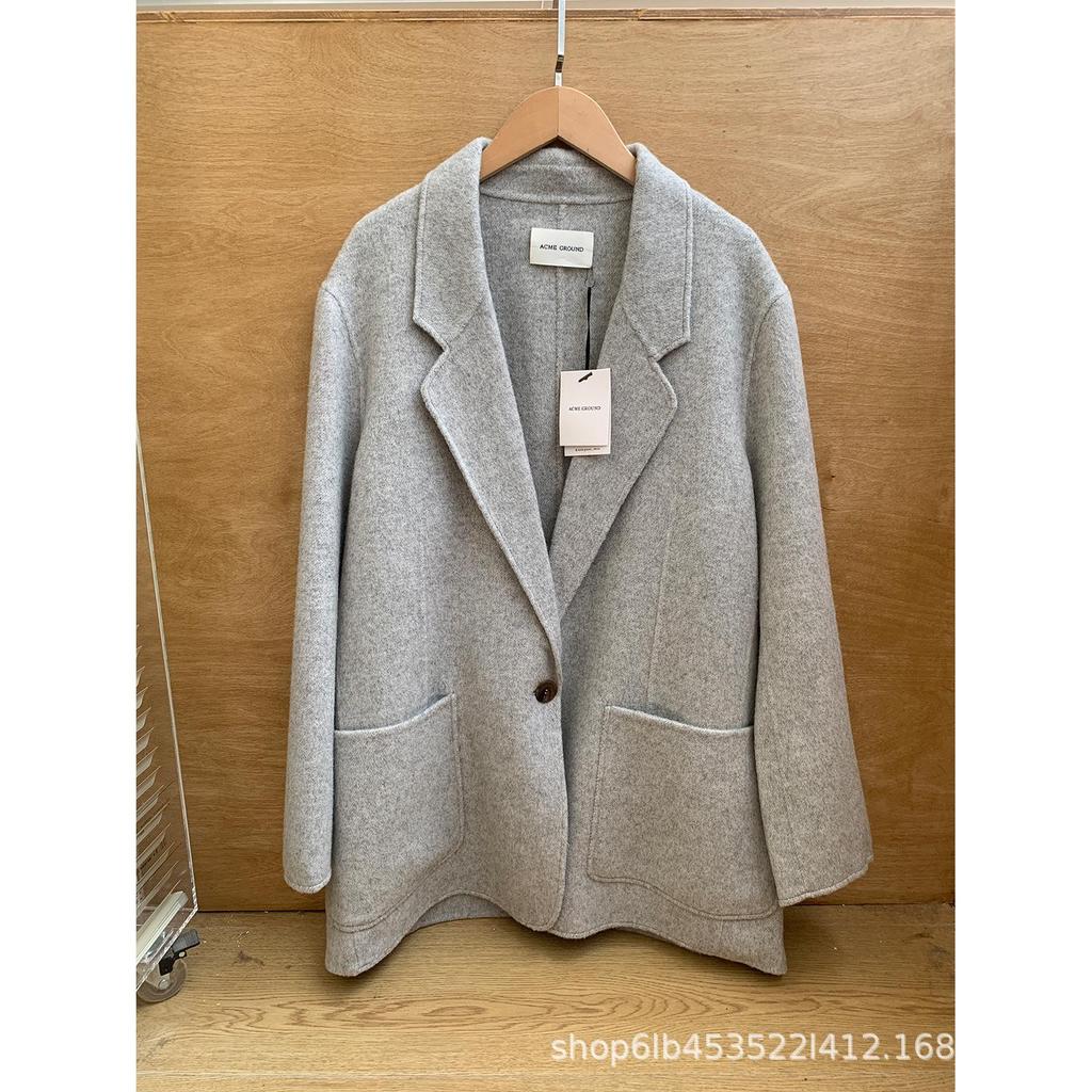 Handmade Italian Notch Lapel Coat – 70% Double-Faced Wool, Premium Quality