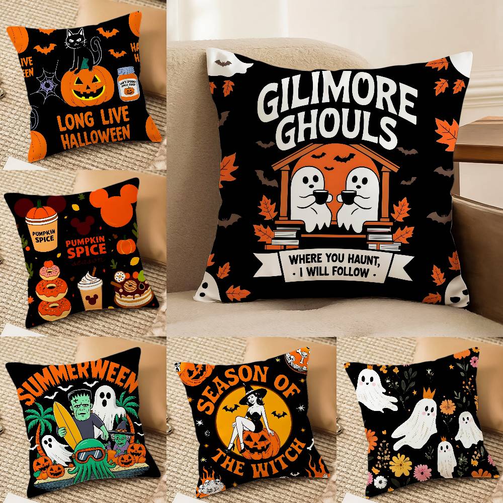 Childrens Trick Oral Happy Patterns Pillow Case Comfort Sofa Bed Silky elegant Invisible zipper Decorative cushion cover