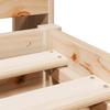 Solid Wood Bed with Shelf Without Mattress 180x200 cm Pine