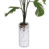 1/12 Green Banana Tree In White Bottle Miniature Dollhouse Garden Accessories