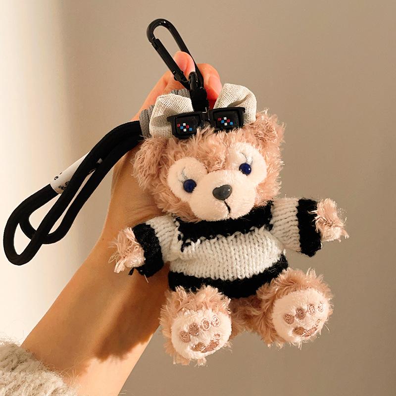 Shirley Bag Pendant Plush Doll Car Keychain Merchandise Duffy Bear Small Gift Schoolbag Doll Pendant