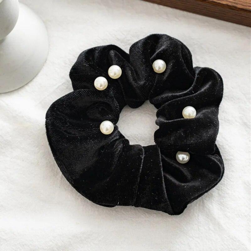 Bohemia Star Large Hair Rings Scrunchies Vintage Flocked Elastic Hairband Trendy Hair Ropes Headbands Hair Accessories For Women Headwear