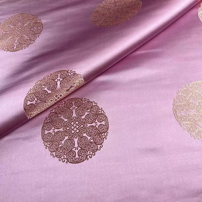 Tang-mounted Majia Mongolian Robe Jacquard Brocade Fabric Tibetan Robe Film and Video Decorative Cushion Pillow Group