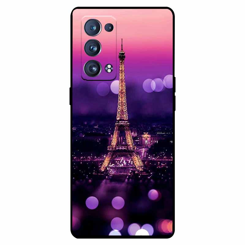 For Oppo Reno 6 Pro 5G Case Snapdragon Shockproof Soft Silicone TPU Back Cover For Oppo Reno 6 Pro CPH2247 Phone Cases Cute Capa