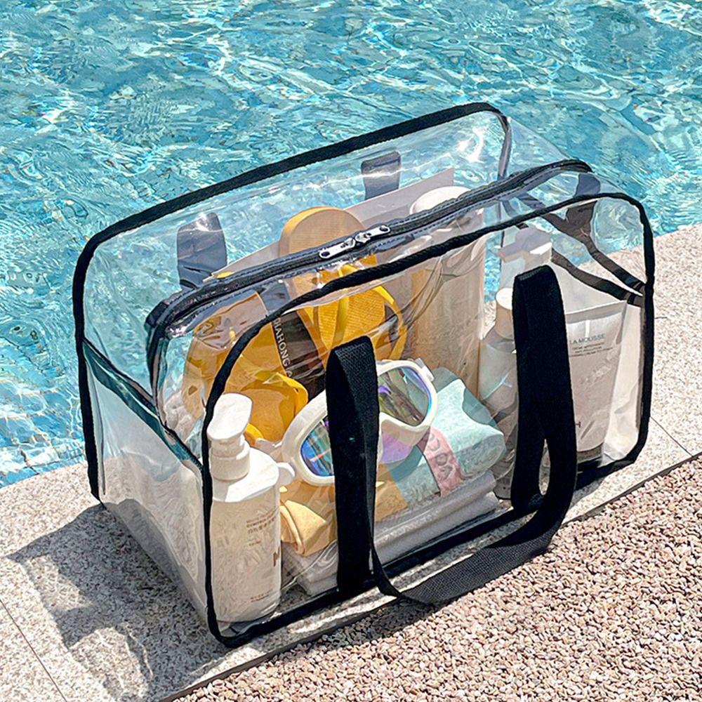 Bolsa de praia de natação de PVC Bolsa de higiene pessoal à prova d'água Nova bolsa de armazenamento de roupas de viagem