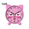 Kids Room Clock Cartoon Animal Alarm for Students, Non-Ticking Quiet Movement Clock, Battery Operated Desk Home Bedroom Electronic