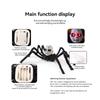 Halloween Doll Face Spider Ornament Sound Activated Halloween Hairy Spider for Indoor Outdoor Yard Haunted House Party Porch