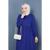 Gathered Waist Dress Plum