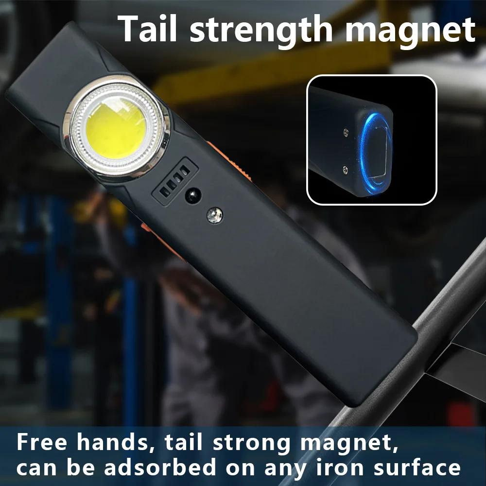 Pocket Outdoor EDC Flashlights Lightweight Mini Rechargeable Dual Light Sorce COB Sensor Light Waterproof Magnetic Tool Light