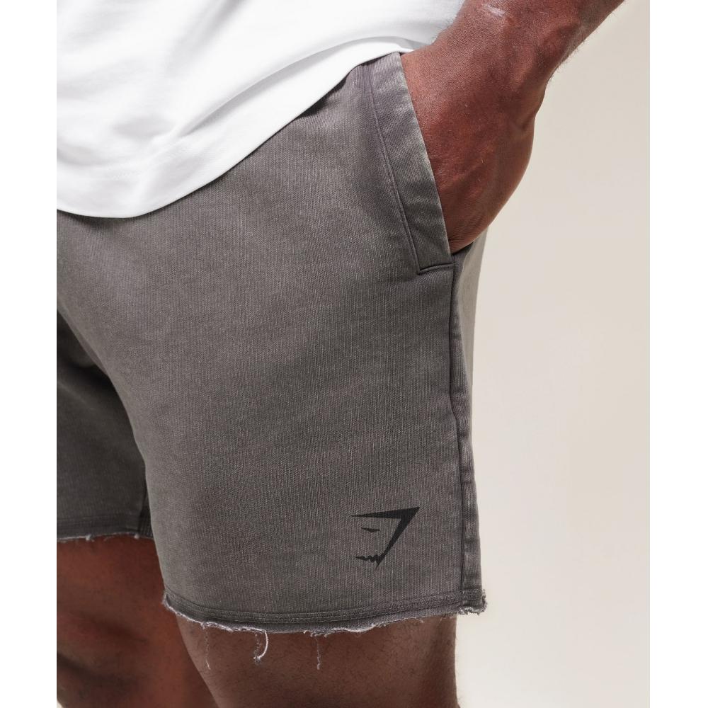 Gymshark Heritage 5  Shorts Onyx Grey A2c6v Gb7n