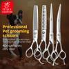 Set Profesional de Foarfece pentru Îngrijirea Animalelor de Companie Fenice 6/6.5/7/7.5 Inch Drept Curbate Subțiere Groase pentru Câini Pisici