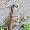 Brass Walking Stick Premium Quality Style Punch Head Handle Handmade Wooden Cane
