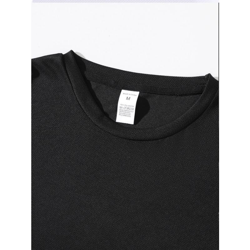 European sizes Men's Trendy Short-Sleeve T-Shirt with Creative Sunrise Sunset Ocean Pattern Print, Casual Loose-Fit Crew Neck Base Layer