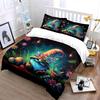 Whimsical Gnome Flower Bedding Bedding Duvet Cover Set Duvet Cover Pillowcases (1 * Duvet Cover 2 * Pillowcases, without duvet insert)