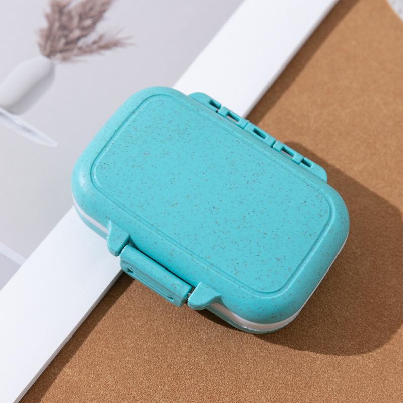 Portable Medicine Organizer: 8-Compartment Dustproof & Moisture-Proof Pill Box for Travel and Business Trips