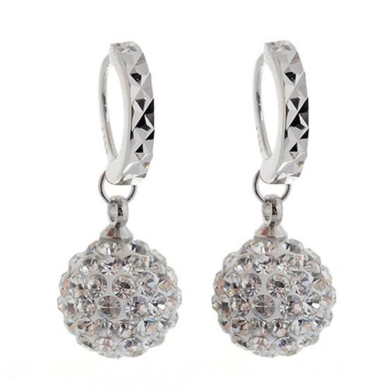 Earrings Water Diamond Round Ball Drops Embrace Earrings