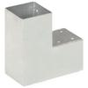 L Shaped Post Connector Galvanized Metal 91 X 91 Mm
