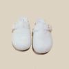 Lamb wool bag head half slippers women's new thick-soled wool slippers autumn and winter wear half-support single shoes