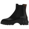 Squad Rindsleder Kurze Chelsea Boots Damen Schwarz 1AICWP
